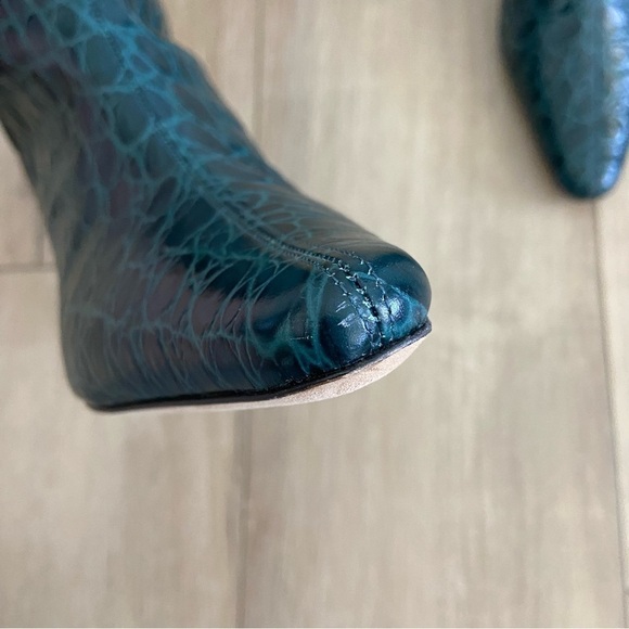 By Far Stevie 42 Boot in Petrol Croc Size 40 - Picture 5 of 16